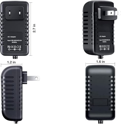 9V AC/DC Adapter for Charging TB12 VPLI-RED-02A 7.4V 2200mAh Li-ion Battery Vibrating Pliability Massage Foam Roller Tom Brady SAW12-090-1000UD ZD12D090100US