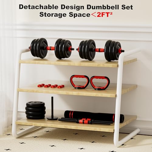 Adjustable Dumbbell Set, 10/20/30/45/70/90lbs Free Weights Dumbbells Set, 5 in1 Dumbbells Set Used as Barbell, Kettlebells, Push up Stand,Weight Plate, Adjustable Weight Set for Home Gym - color: 70LBS(35LB PAIR)