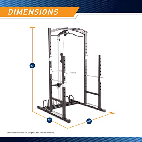Marcy Strength Training Home Gym Cage with Pulley System for Weightlifting, Bodybuilding, Full Body Workout Equipment for Home Exercise - style: Home Gym Cage