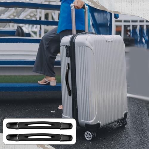 FINGERINSPIRE 3-Pack Luggage Handle Grip Replacement Black Suitcase Handle Replacement Kit PVC Luggages Grip with Alloy Findings Universal Luggage Handles Grips for Suitcase Travel Handle Accessories