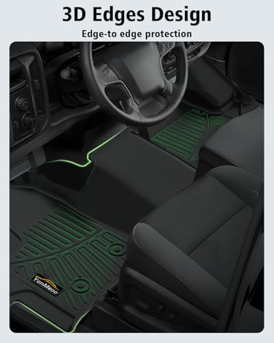 Floor Mats Custom for Ford Transit 2022-2025 2026 (All Models w/Vinyl Floors) All Weather TPE Rubber Protection 1st Row Anti-Slip Automotive Floor Liners for Ford Transit 150 250 Accessories- 1 PCS - size: For Ford Transit w/Vinyl Floors 2022-2025