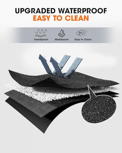Stepwaver Walking Pad Mat for Carpet, Walking Pad Mat for Hardwood Floors, High Density, 0.16" Thickness, Folable, Floor Protection for Bike, Elliptical, Treadmill - size: 55.16"L x 23.6"W x 0.16"Th