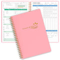 Wellness Planner & Fitness Log - Daily Diet & Health Journal with Weight Loss, Wellness Journal Notebook for Tracking Fitness, Sleep, Nutrition, Meal, Habits, A5(5.8 x 8.6 inch) (Pink) - color: Pink