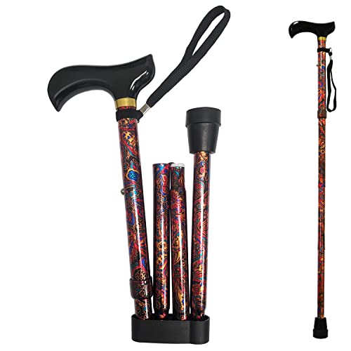 PCP Folding Canes - color: Paisley (Derby Handle)