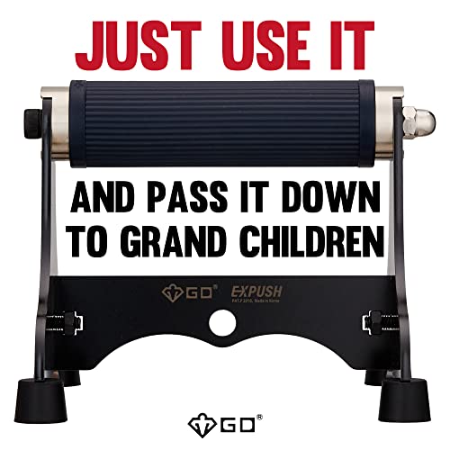 GD Expush Metal Push Up Bar Thick handles for Pushup Stands Chest Workout | non-slip heavy duty steel push up bars, parallettes, Ergonomic dip bar, planche exercise calisthenics equipment