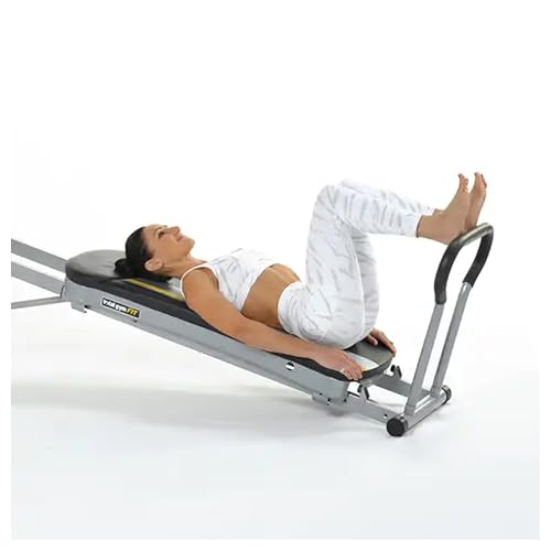 Total Gym Pilates Toe Bar Accessory for Full Body Strength Training Workouts, Black - Attaches to Standard Squat Stand in Home Gyms