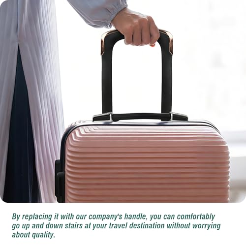 Luggage Replacement Handle, Suitcase Spare Grip, Travel Bag Repair Part | Ergonomic grip design, sturdy construction, comfortable hand feel, suitable for luggage repair and travel bag replacement - style: RB-009 Silver-White