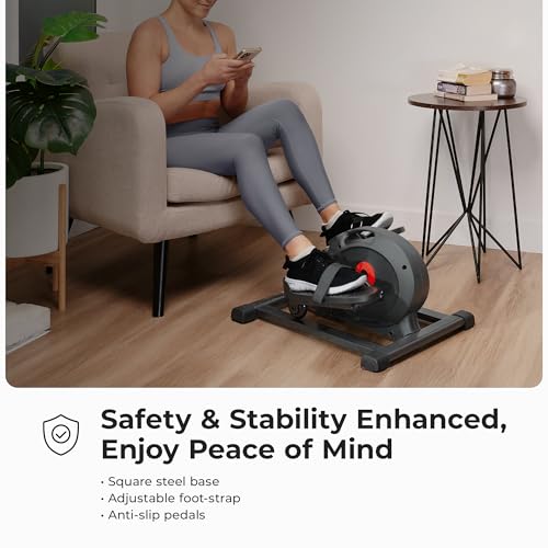 Sunny Health & Fitness Under Desk Pedal Elliptical Machine Leg Exerciser - color: Black
