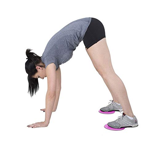 Synergee Core Sliders – Dual Sided Ab Exercise Equipment - color: Power Pink