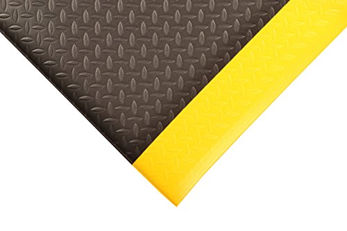 NoTrax 419 Diamond Sof-Tred W/Dyna-Shield Anti-Fatigue Safety Mat | for Home or Business 3' X 12' Black/Yellow - color: Black/Yellow, size: 3'W x 12'L x 1/2" Thick