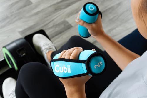 Cubii Comfii - Two 2lb Soft Dumbbell Set Hand Weights Set For Walking and Low Impact Workouts for Women, Men and Seniors