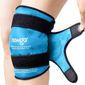 NEWGO Ice Pack for Knee Injuries Reusable, 360° Full Wrap, Light Blue | Y-shaped Strap Stays Put, Reusable for Knee Replacement, ACL, Arthritis, Swelling, and Sports Injuries, 21.7" x 9.8" - color: Regular Light Blue 1-pack