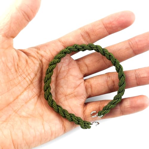 RONYOUNG 14PCS Elastic Boot Straps Military Leg Straps Blousing Garters with Metal Hooks for Navy Army Air Force - color: Green