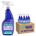 Vapor Fresh Sports Cleaner and Deodorizer - For Boxing Gloves, Sports Pads, Helmets, Gym Bags, Gym Equipment and More - Naturally Powered By Plants, 16 Fl Oz (12-Pack) - size: 16 Fl Oz (Pack of 12)