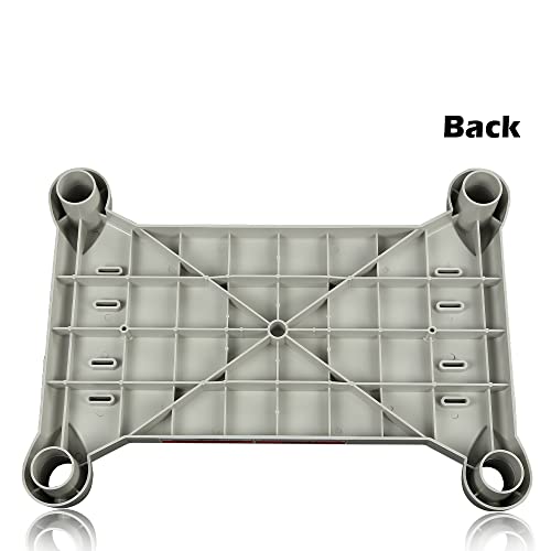 G-PLUS Pool Platform Step Pool Jumping Platform Grey | Compatible with Above Ground BiltMor Swimming Pool - size: White(rectangle)