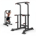 YYJO Foldable Pull Up Bar Free Standing Multi-function Power Tower Dip Bar with Assistance Bands Home Gym Strength Training Equipment - color: Black&Red 011
