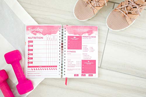 CBJ Well Journal, A 12-Week Food and Exercise Journal for Women by Coaching by Jennifer - Health Tracker and Goal Planner to Log Weight, Diet, Exercise, Body Measurement, Mindfulness, and Wellness