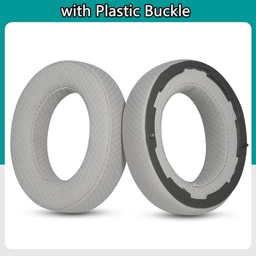 Bathys Earpads Replacement Compatible with Focal Bathys High Fidelity Bluetooth Noise Cancelling Headset Earpads Ear Cushions Mesh Fabric Memory Foam Gray