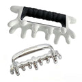 DARKRING Stainless Steel & Engineering Plastic Facial Massage Tool Set - Pressure Point Blaster for Tissue & Fascia, Trigger Point Massage Tool (Black)