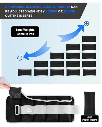 Fragraim Adjustable Ankle Weights 1-3/4/5/6/8/10/12/15/20 LBS Pair with Removable Weight for Jogging, Gymnastics, Aerobics, Physical Therapy - color: Grey, style: 6 lbs each( 12 lbs pair)