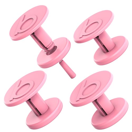 Replacement Buttons for Bogg Bag Handle Strap – Hard Plastic 3D “b” Rivets Match New Bogg Bag Style – Blowing Pink Bubbles Color Fits Original, Baby, and Bitty Totes – Durable Replacement Accessories - color: 3D B Blowing Pink Bubbles