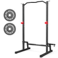 Power Cage Height Adjustable Squat Rack Home Gym Power Tower Multi-Function Pull Up Station Strength Training Squat Stand Barbell Rack - style: Power Cage + 10LB*2