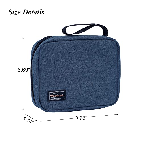PACMAXI 20 Watch Bands Storage Carrying Case Compatible with Watches,Expandable Watch Band Holder Stores 20 Watch Bands Fit for Most Sizes of Watch Straps,Organizer for Watch Bands, Bag Only (Blue) - color: 1-blue