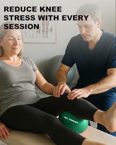 Trideer Exercise Balls Physical Therapy, 9 Inch Pilates Ball Between Knees for Physical Therapy, Mini Exercise Ball - Yoga Ball, Small Workout Balls for Core Strength and Back Support with Guide - color: Green(With Inflation Straw)