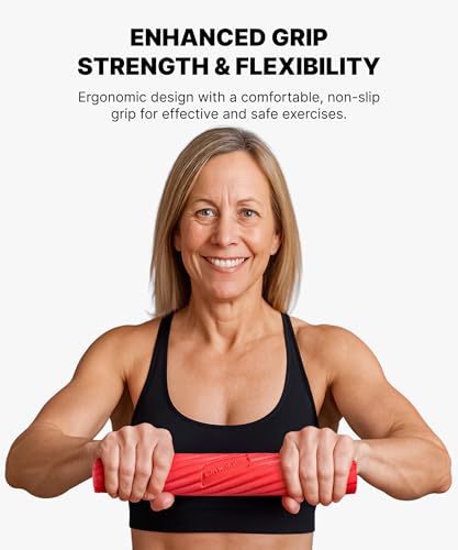 DMoose Fitness Flex Resistance Bar for Physical Therapy - Non-Slip Odorless Material, Exercise Bar for Tennis & Golfers Elbow Tendonitis Relief - Wrist and Forearm Strengthener & Grip Strength Trainer - color: Green