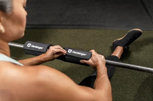 Harbinger Hip Thrust Bar Pad for Doing Hip Thrusters at Home and in The Gym for Olympic and Standard Bars - color: Black