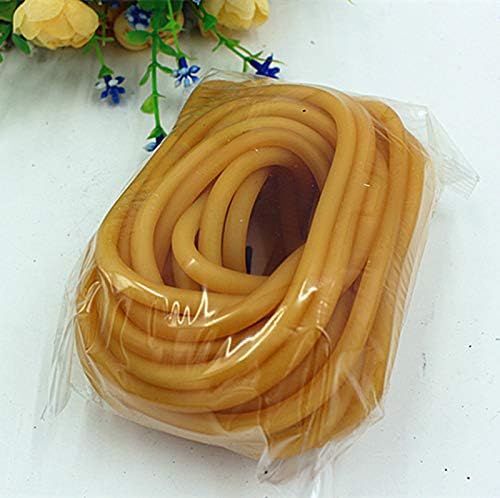 10 Meter 32FT Latex Slingshot Rubber Tube Band Hunting Catapult Elastic Bungee Tubing - color: Orange