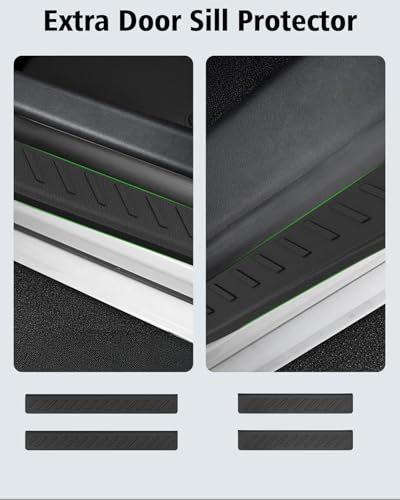 Floor Mats Custom for Ford Edge 2015-2024 2025 2026 ST Titanium SE SEL Sport Trunk Mat with Backrest Mat All Weather TPE Full Set Liners Cargo Protector & Door Sill Guards for Edge 2025 Accessories - size: For Ford Edge 2015-2026