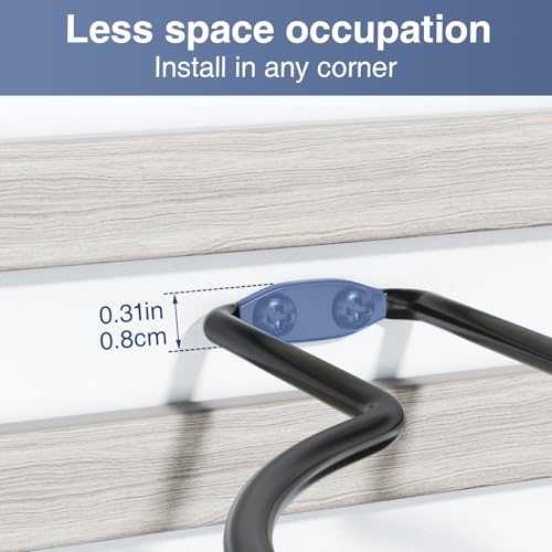 Ball Holder Wall Mount Set –Sports Ball Racks for Basketball, Soccer, Volleyball, Football – Wall Storage & Display for Sports Room - size: 4 pack