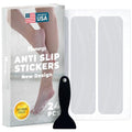 Anti-Slip Shower Stickers - Help Reduce Slipping in Bathtub & Shower, Clear Non-Slip Bath Strips, Strong Adhesive Bathtub Appliques Suitable for Homes with Kids, Adults & Seniors - 24 Pcs - Homergy - size: Rectangle