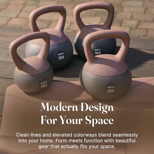 WeGym Soft Kettlebells with Cushioned Impact-Resistant Base and Anti-Slip, Wide-Grip Handle for Home Workouts, Weightlifting, and Full Body Strength Training - color: Pink, style: 20LB