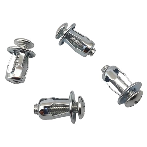 M6 x 1" Hollow Wall Anchors for Drywall, Heavy Duty Hollow Door Anchors - 20 Pack