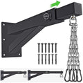 BeneLabel Wall Mount Heavy Bag Hanger, Heavy Duty Punching Bag Stand, Boxing Bag Bracket for Home Gym Indoor Outdoor, 800 LB Capacity - color: Adjustable length 17"-25" with Chain Buckle