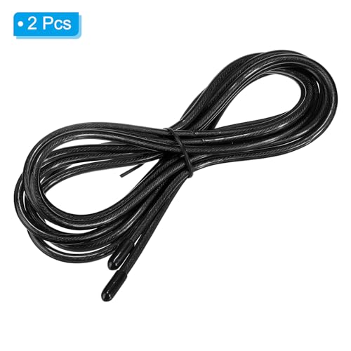 PATIKIL Speed Jump Rope Replacement Cable Professional Skipping Rope Replacement for High-Speed Jump Ropes - color: Black