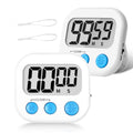 ZILLEEN Classroom Timer for Kids Teachers 2 Pack Digital Timers, White - color: White & White