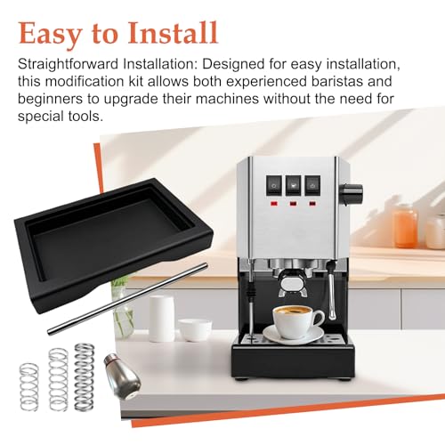 Thin Drip Tray & 6 Bar 9 Bar 12 Bar OPV Spring Fit For Gaggia Classic Pro Traditional Espresso Coffee Machine Parts, Coffee Drip Low water tray, (6pcs) - size: 6pcs