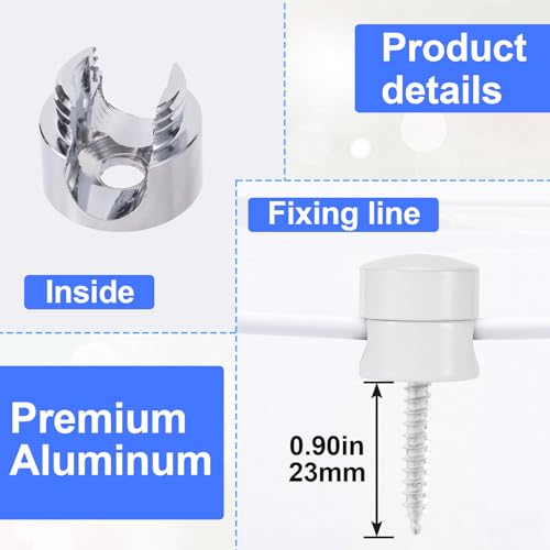 SmallCat 3 Sets Charger Holders for Cords, Adjustable Cable Anchor Holders, Adhesive Metal Cord Clips, Cable Management Wire Organizers for Desk, Office, Nightstand - Gold, White, Silver - color: Gold, White, Silver, size: 3 Sets