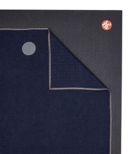 Manduka unisex adult Yoga Yogitoes Towel, Midnight, 79 x 24 US - color: Midnight, size: 79" x 24"