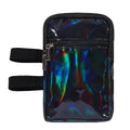 Carnival Leg Bag Holographic Thigh Bag with Adjustable Strap Leg Pouch Harness Women Summer Travel Hiking Pack(Black,Leg Bag) - color: Black, style: Leg Bag