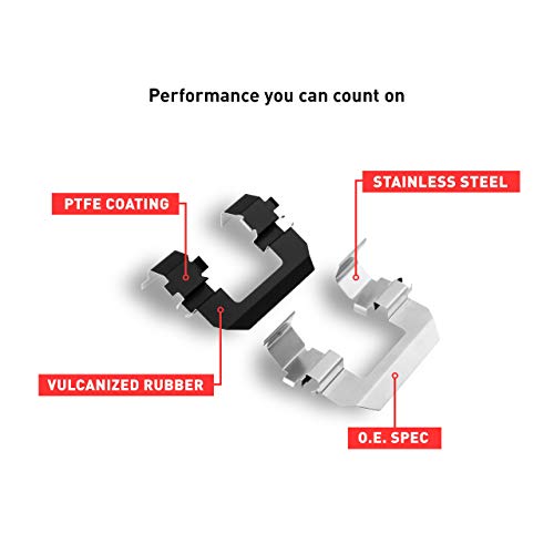 Dynamic Friction Company 5000 Advanced Brake Pads - Ceramic and Hardware Kit - style: 5000 Advanced Pads, Hardware Kit