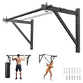 HANDBODE Wall Mounted Pull Up Bar for Doorway, 52''/36'' Chin Up Bar | 500 lb Capacity, Thickened Steel Construction, Joist Mounted - color: 52” wall mounted pull up bar