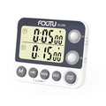 Digital Dual Kitchen Timer with Magnetic Back & Memory Presets, 2 Groups Countdown/Up Stopwatch Timer, 3-Level Volume + LED Alert, On/Off, 100Hr Max for Cooking, Baking (Battery Included) - size: Dual Timer