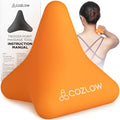 Trigger Point Massage Tool - Pyramid Shaped 4 Point Massager Ball - Muscle Knot Release - Myofascial Wellness Therapy - Back, Feet, Psoas Pain - color: Orange - Style D