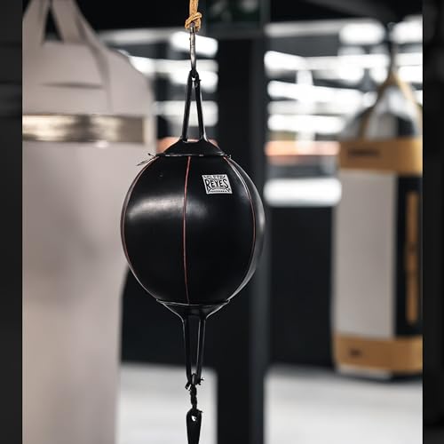 CLETO REYES Spheric Double End Punching Bag for Boxing Workout Practice Gym Training Equipment, MMA, Kickboxing, Muay Thai, Black