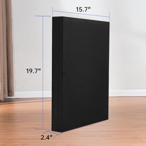 Exercise Balance Pad，High-Density Balance Foam Mat for Physical Therapy Equipment & Strength Stability Training, Slip Resistant TPE Mat for Yoga, Pilates, Meditation,Chair Cushion - color: Black-19.7" x 15.7" x 2.4"