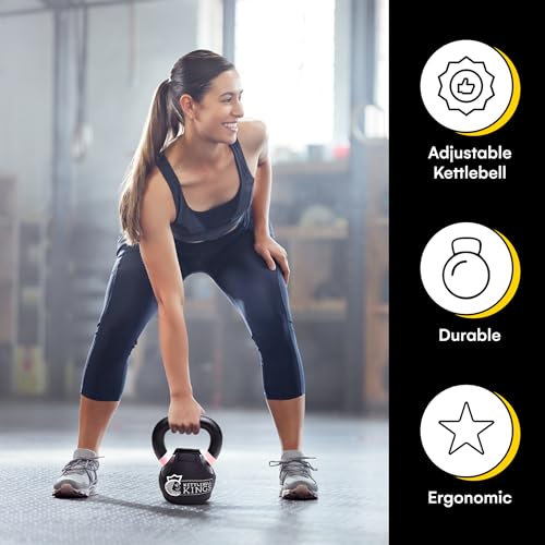SPECIFIC TO KETTLEBELL KINGS PRODUCTS - Powder Coat Kettlebell Wrap - KG - Floor Protector Kettlebell Cover With 3mm Neoprene Sleeve for Gym or Home Fitness Kettlebell Protection (44KG)